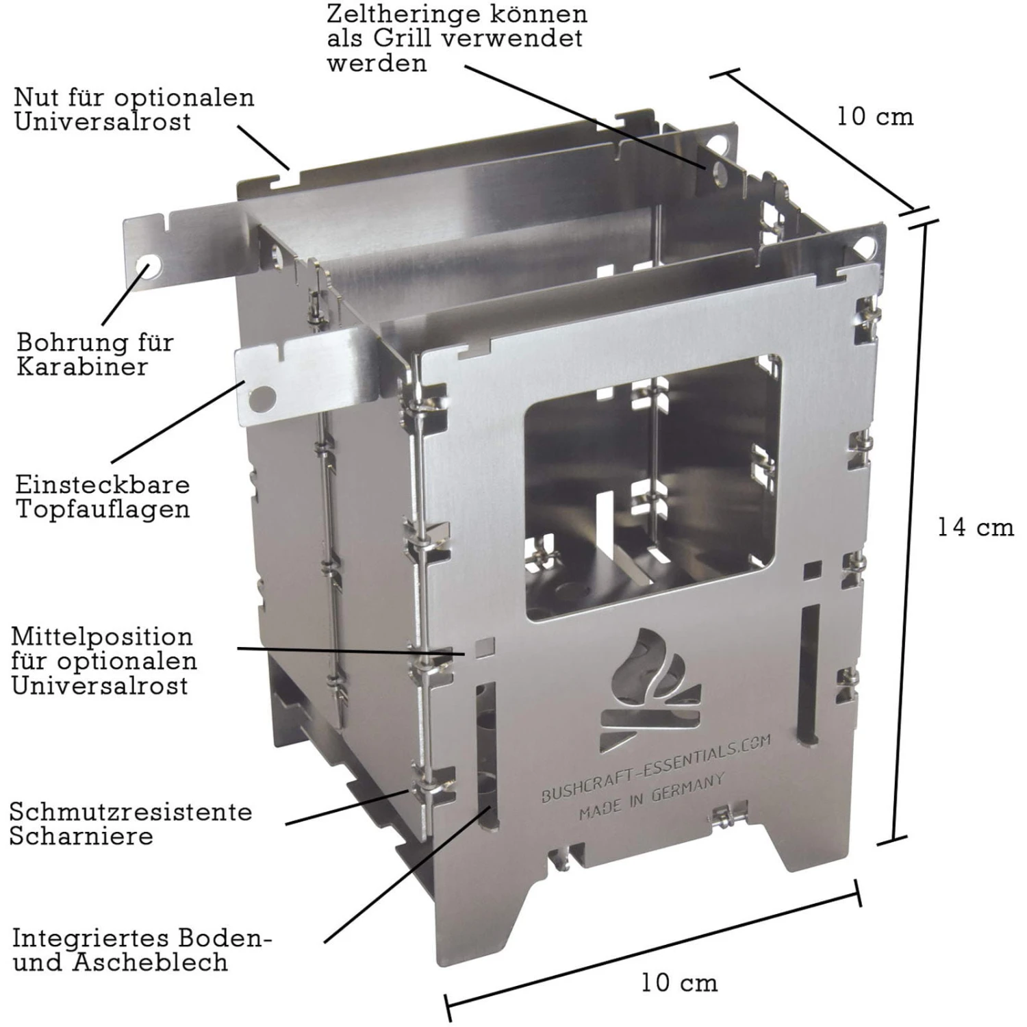 Bushcraft Essentials Bushbox LF - Hobo-Kocher 6 Bushcraft Essentials Bushbox LF - Hobo-Kocher – Bild 4