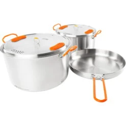 GSI Galcier Stainless Base Camper Large Set - Kochset -Tatonka Geschaft gsi galcier stainless base camper large set kochset 68184 7