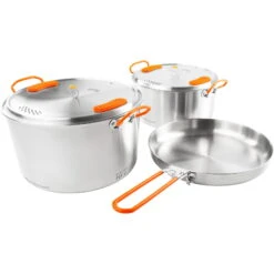 GSI Galcier Stainless Base Camper Large Set - Kochset -Tatonka Geschaft gsi galcier stainless base camper large set kochset 68184 8