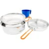 GSI Glacier Stainless 1 Person Mess Kit - Kochset -Tatonka Geschaft gsi glacier stainless 1 person mess kit kochset 68125 2