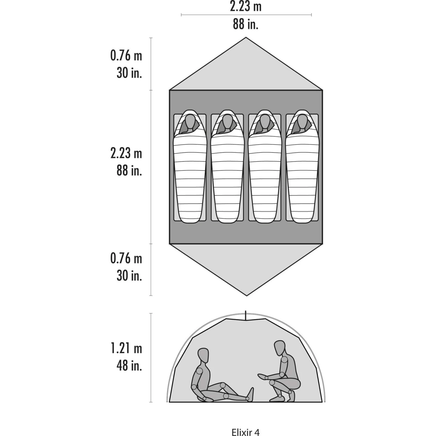 MSR Elixir 4 - Vier-Personen-Zelt 6 MSR Elixir 4 - Vier-Personen-Zelt – Bild 4
