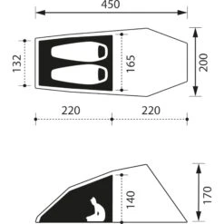 NOMAD Bedouin 2 LW - Tunnelzelt -Tatonka Geschaft nomad bedouin 2 lw tunnelzelt sw26814 2