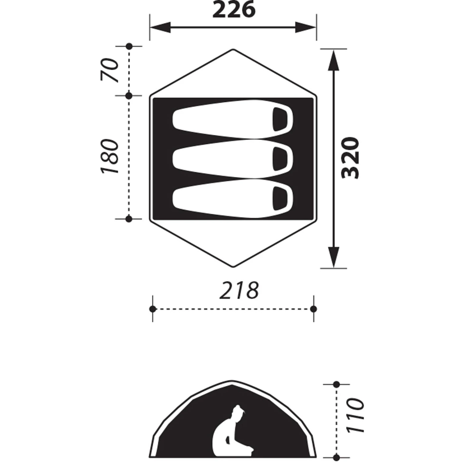 NOMAD Jade 3 Premium - Kuppelzelt 4 NOMAD Jade 3 Premium - Kuppelzelt – Bild 2