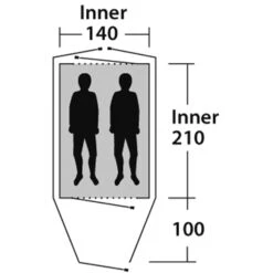 Outwell Cloud 2 - Zwei-Personen-Zelt -Tatonka Geschaft outwell cloud 2 zwei personen zelt green grey rl 150174 1
