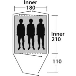 Outwell Cloud 3 - Drei-Personen-Zelt -Tatonka Geschaft outwell cloud 3 drei personen zelt green grey rl 150175 2