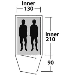 Outwell Earth 2 - Zwei-Personen-Tunnel-Zelt -Tatonka Geschaft outwell earth 2 zwei personen tunnel zelt green grey rl 150170 2