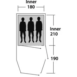Outwell Earth 3 - Drei-Personen-Tunnel-Zelt -Tatonka Geschaft outwell earth 3 drei personen tunnel zelt green grey rl 150171 2