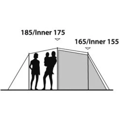 Outwell Earth 5 - Fünf-Personen-Tunnel-Zelt -Tatonka Geschaft outwell earth 5 fuenf personen tunnel zelt green grey rl 150173 2