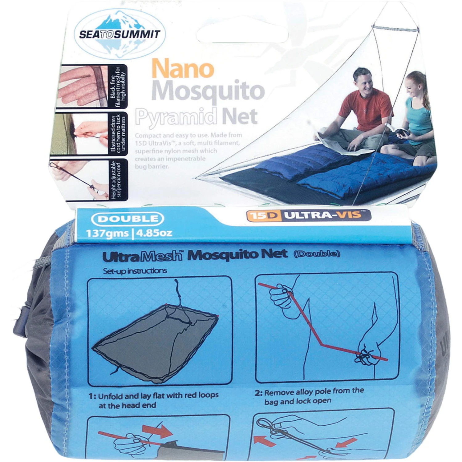 Sea To Summit Nano Mosquito Net Double Standard 4 Sea To Summit Nano Mosquito Net Double Standard – Bild 2