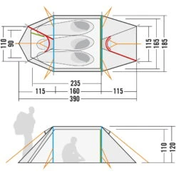 Tatonka Arctis 3.235 PU - Drei-Personen-Zelt -Tatonka Geschaft tatonka arctis 3 235 pu drei personen zelt tat 2453 208 6