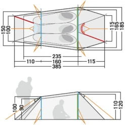 Tatonka Gargia 3 - Drei-Personen-Zelt -Tatonka Geschaft tatonka gargia 3 drei personen zelt stone grey olive tat 2604 332 2