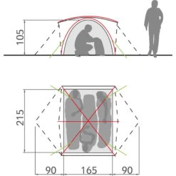 VAUDE Campo 3P - Drei-Personen-Zelt -Tatonka Geschaft vaude campo 3p drei personen zelt vau 14223 1700 6