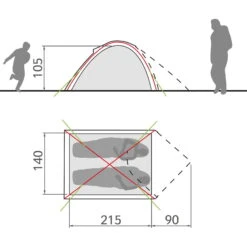 VAUDE Campo Compact 2P - 2-Personen-Zelt -Tatonka Geschaft vaude campo compact 2p 2 personen zelt vau 14219 1700 5