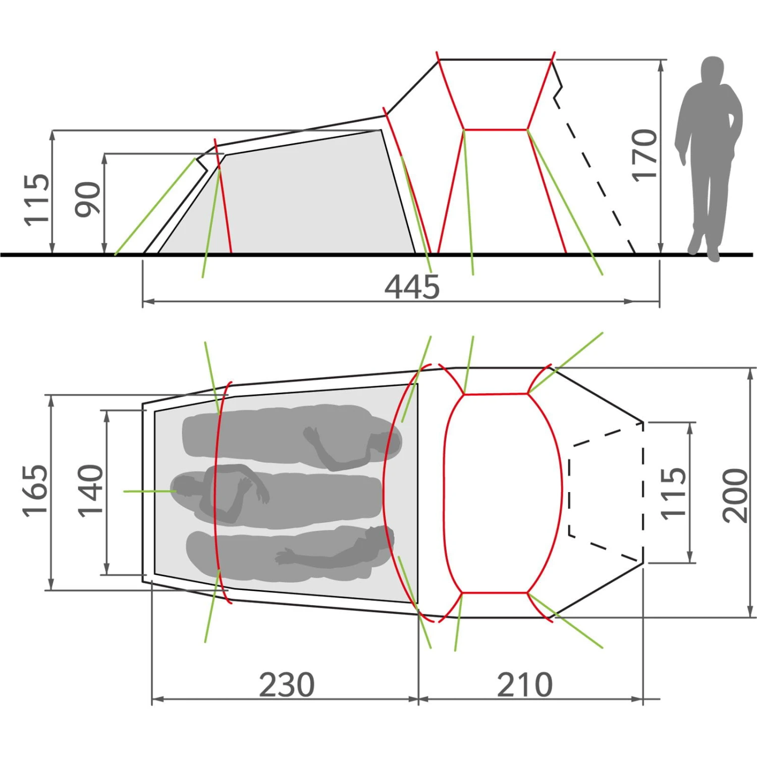 VAUDE Chapel L XT 3P - 3-Seasons Zelt 8 VAUDE Chapel L XT 3P - 3-Seasons Zelt – Bild 6