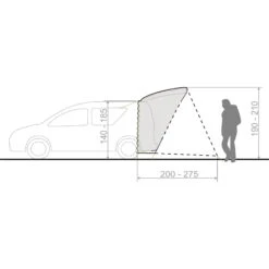 VAUDE Drive Trunk - Autovorzelt -Tatonka Geschaft vaude drive trunk autovorzelt linen vau 14455 7810 3