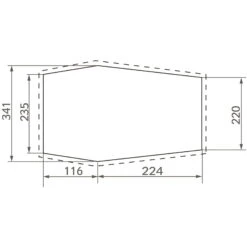 VAUDE Floorprotector Drive Wing - Zeltunterlage -Tatonka Geschaft vaude zeltunterlage drive wing bark vau 12111 0570 1